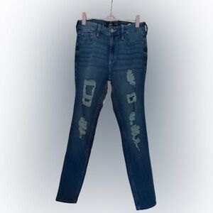 Hollister Super Skinny Distressed Jeans